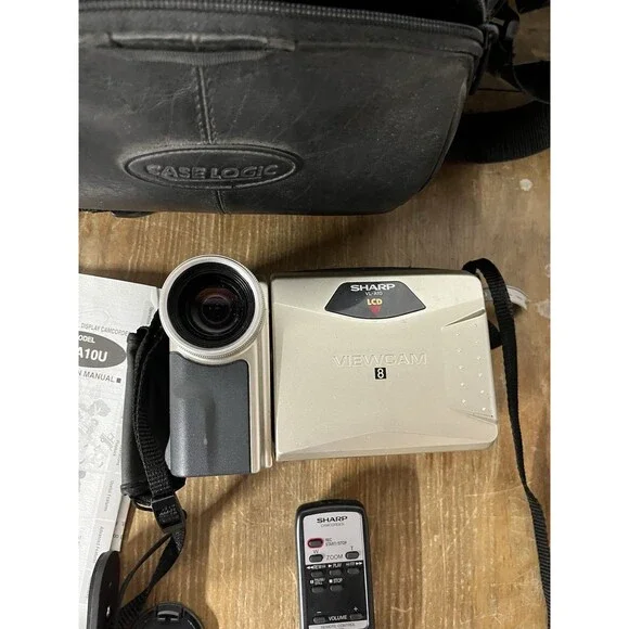 Sharp VL-A10 VL-A10U 8mm Video8 Camcorder Player Camera Video Transfer Untested
